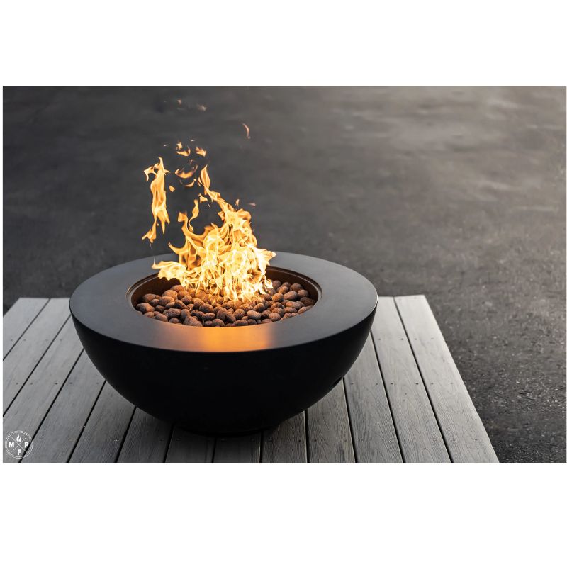 Montana Toba Concrete Fire Table – 38″ Pacific Midnight FAST SHIP