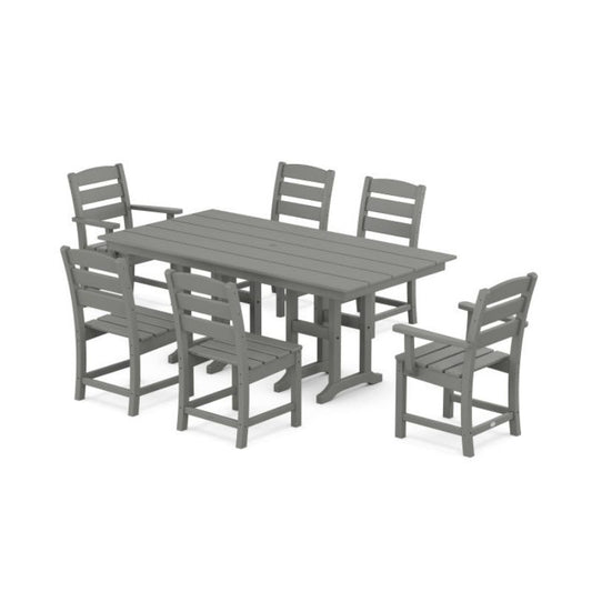 Polywood Lakeside 7-Piece Farmhouse Dining Set